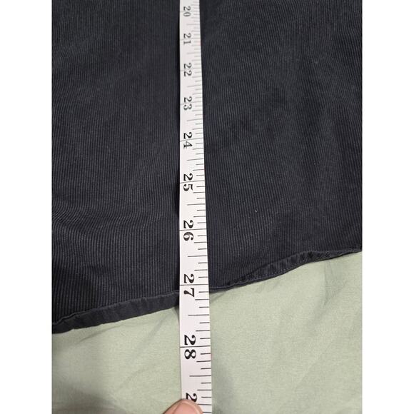 Claiborne small men's black stripe textured button up long sleeve shirt - Picture 8 of 8